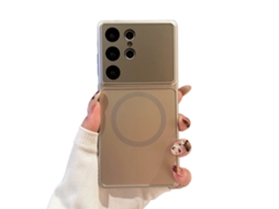 Capa Protetora Fosca Para Celular Com Ímãcinza Titânio, Samsung S26 Ultra