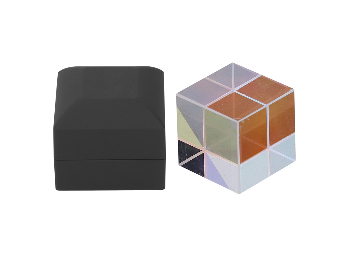 Laxiscreed Prismático Cúbico Multicolor Com Dispersão Rgb E Funções De Exibição Óptica