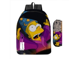 Mochila KOHREE Estudantil Os Simpsons Conjunto de Duas Peças