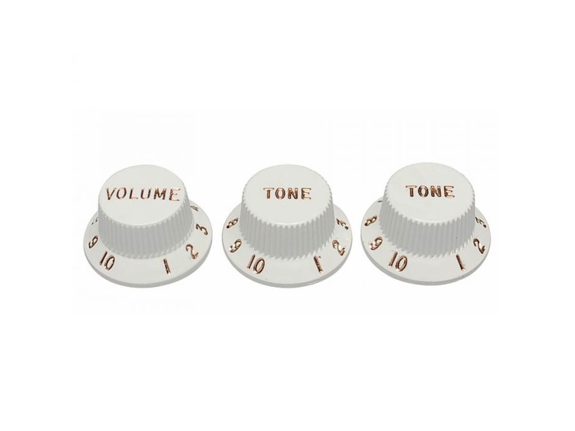 Fender Vol&Tone Knobs Set Parchment Aged White