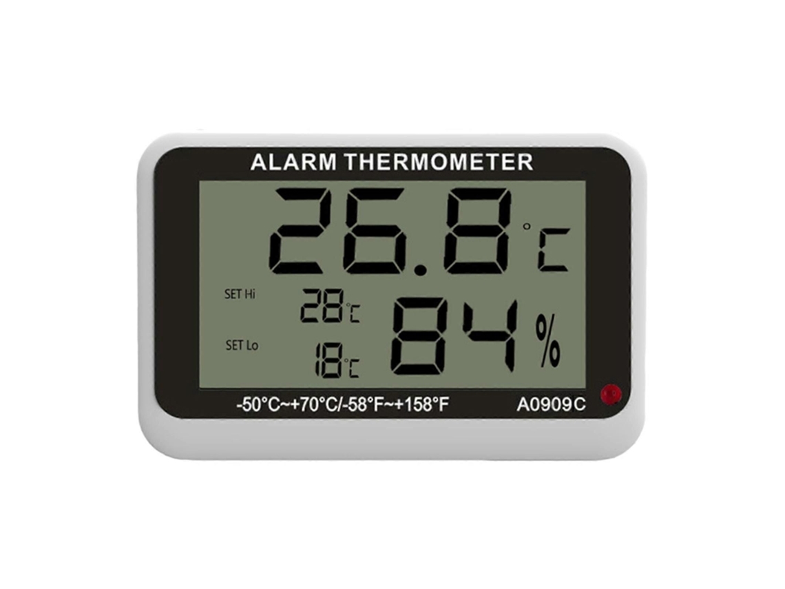 Termômetro E Higrômetro Digital Lcd Com Sensor Para Medição De Temperatura E Umidade Em Ambientes Internos