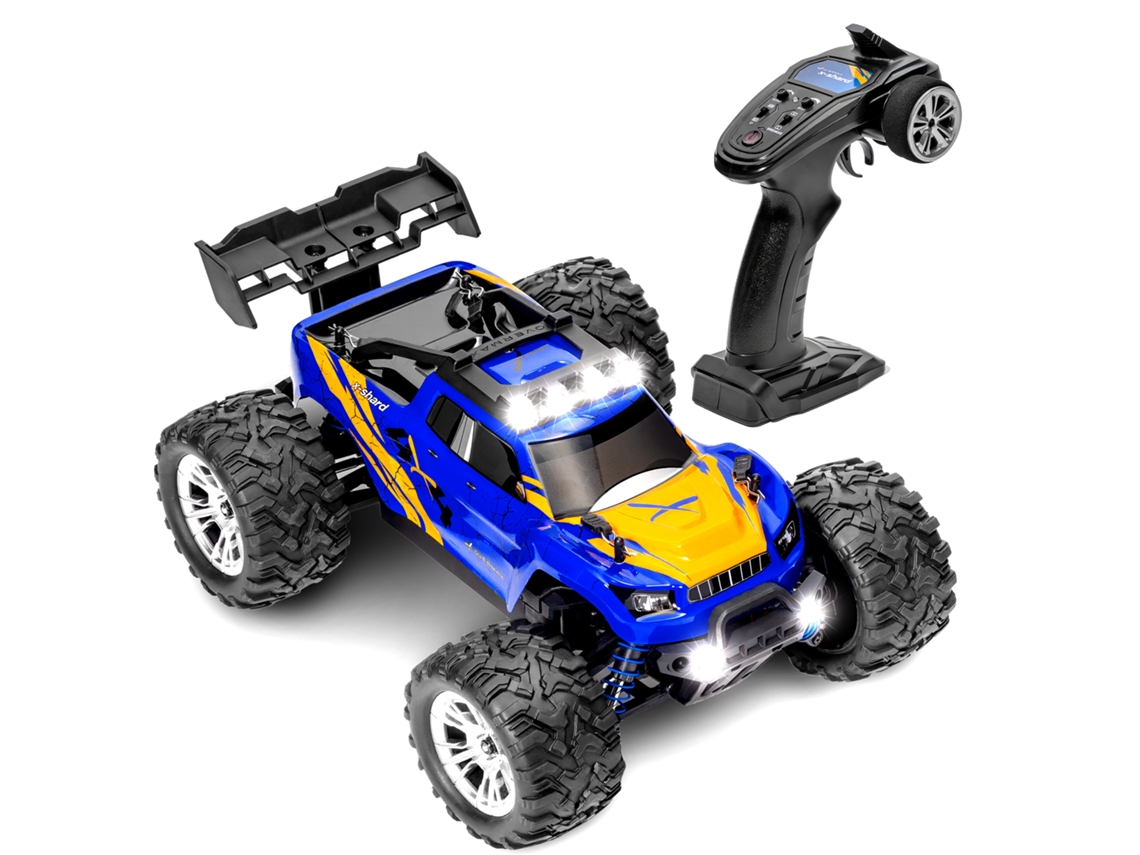 Carro Telecomandado Rc OVERMAX X shard Monster Truck 4x4 Led Ipx4 30kmh Suspensão Independente Azul