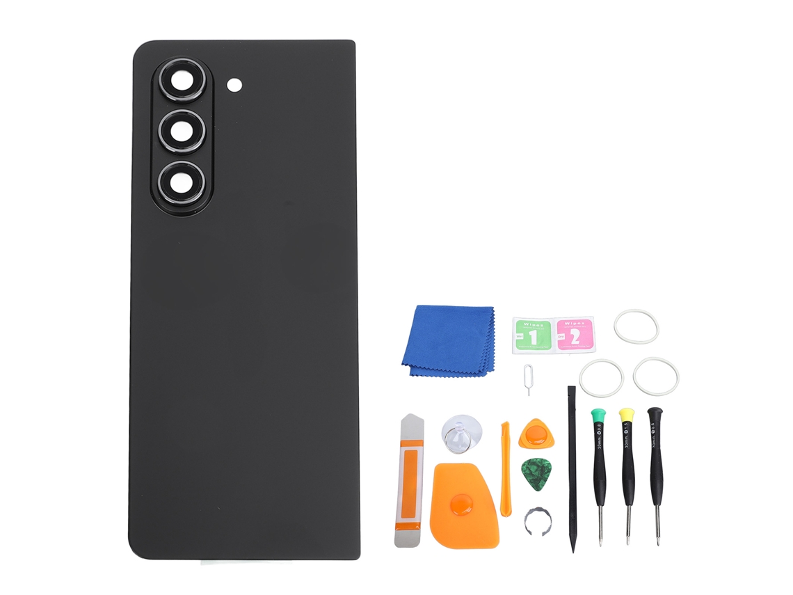 2026zentro-tampa Traseira De Vidro Para Samsung Galaxy Z Fold 5 5g F946 Pre-instalada Com Lente E Fita Preta