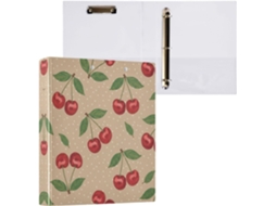 Pasta de 3 Argolas para Papel Tamanho Carta , Organizador Redondas com Prancheta, Suporte Pran (27,9 X 21,6 Cm)