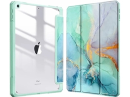 Capa PANOONA para Ipad Pro 13 polegadas com suporte caneta e Acrílico Transparente Verde | PANOONA