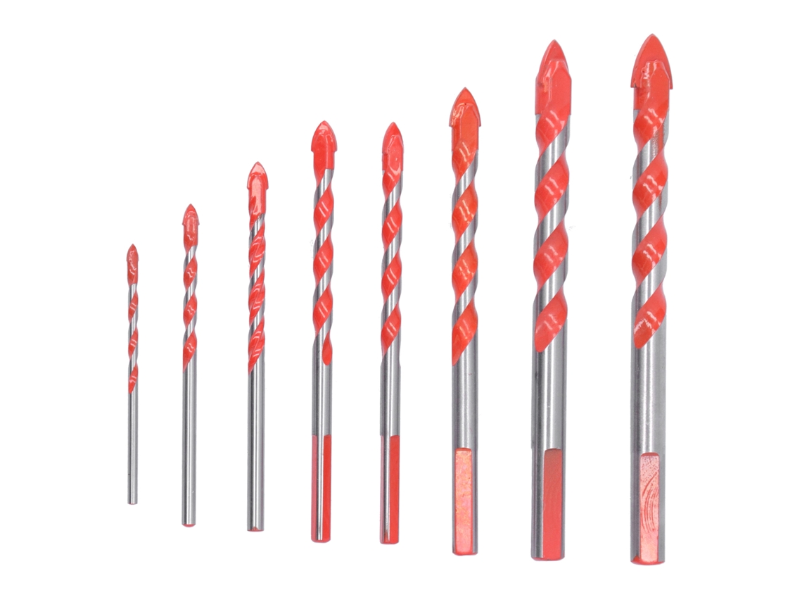 Conjunto de Brocas de Carbeto Tungstênio Primerox 8pcs para Cerâmica