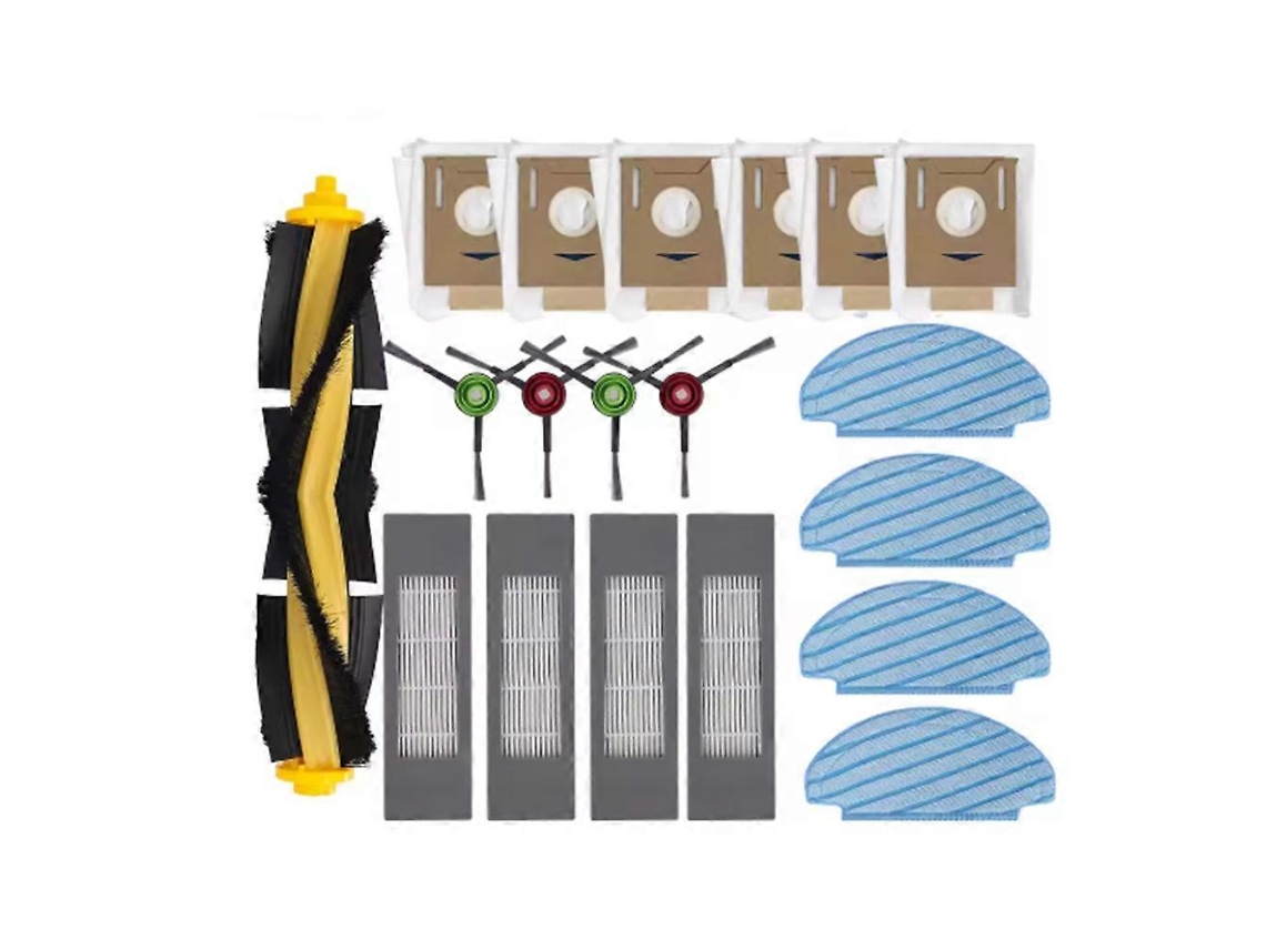 Conjunto De 19 Peças Para Aspirador De Pó Ecovacs Deebot T8 / T8 Max / T8 Aivi / T9+ / N8 Pro / N10 Plus: Escova Lateral Principal, Filtro De Es_ptg