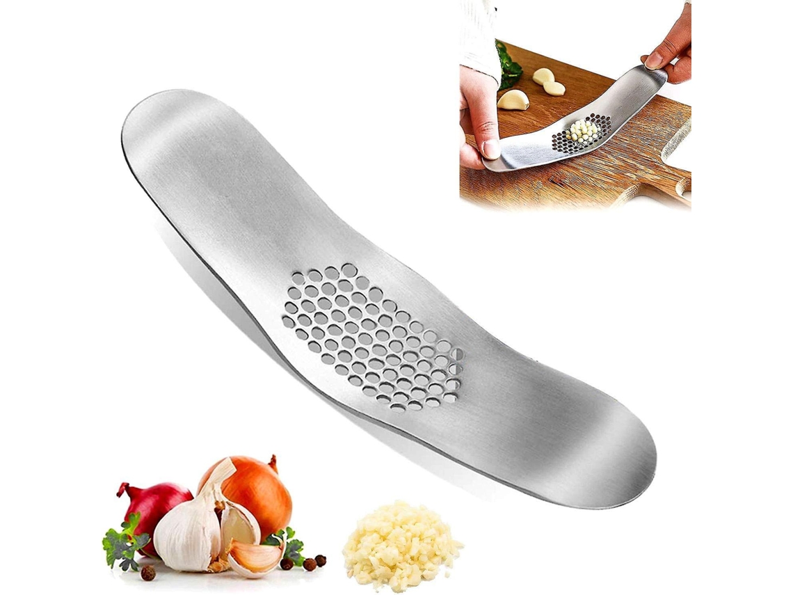 Lurelia Prensa Para Alho Inox 304 Com Descascador Escova Limpeza Gengibre 18,8 X 5 Cm Rosa Cozinha