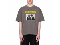 Rockinstone Men's T-shirt Pulp Fiction Scenes Graphic Print Tee Dark Shadow Size:xxl