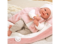 Boneca Elegance Colin Rosa com Manta 40 cm ARIAS (Idade Mínima: 3 anos)