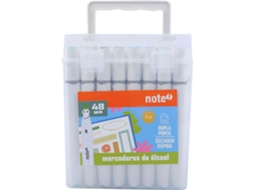 Conjunto de 48 Marcadores de Álcool Com Ponta Dupla NOTE!