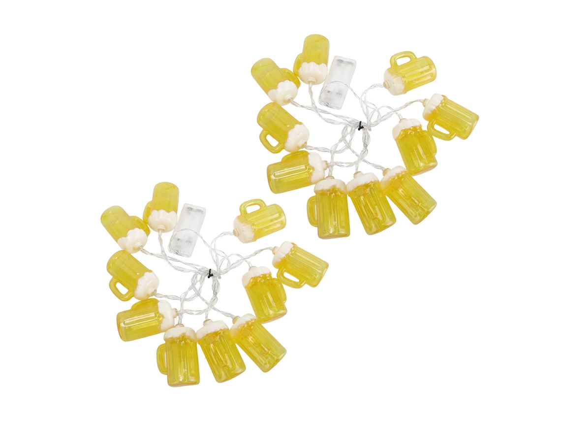 2pcs Luzes de Cordo de Cerveja 10 LEDs 2m decorativas para festas MARCA