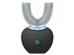 Escova de Dentes Elétrica Ultrassônica , Automática em Formato U para Limpeza Completa 360° e Clareamento Dental. GOKOCO (preta)