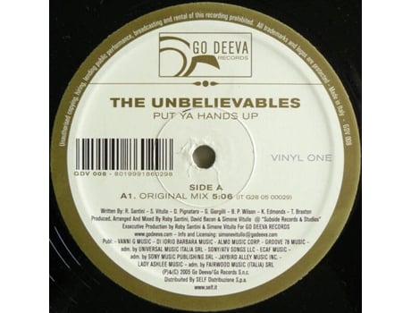 Vinil Put Ya Hands Up Vinyl One Go Deeva Records
