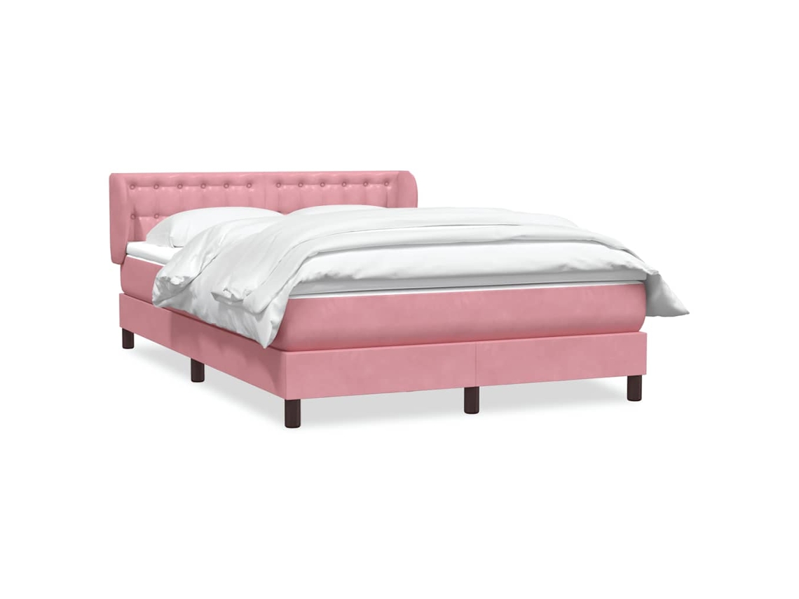Box Spring Bed, Box Spring Beds Vidaxl Cor-de-rosa Veludo (160 X 220 Cm)