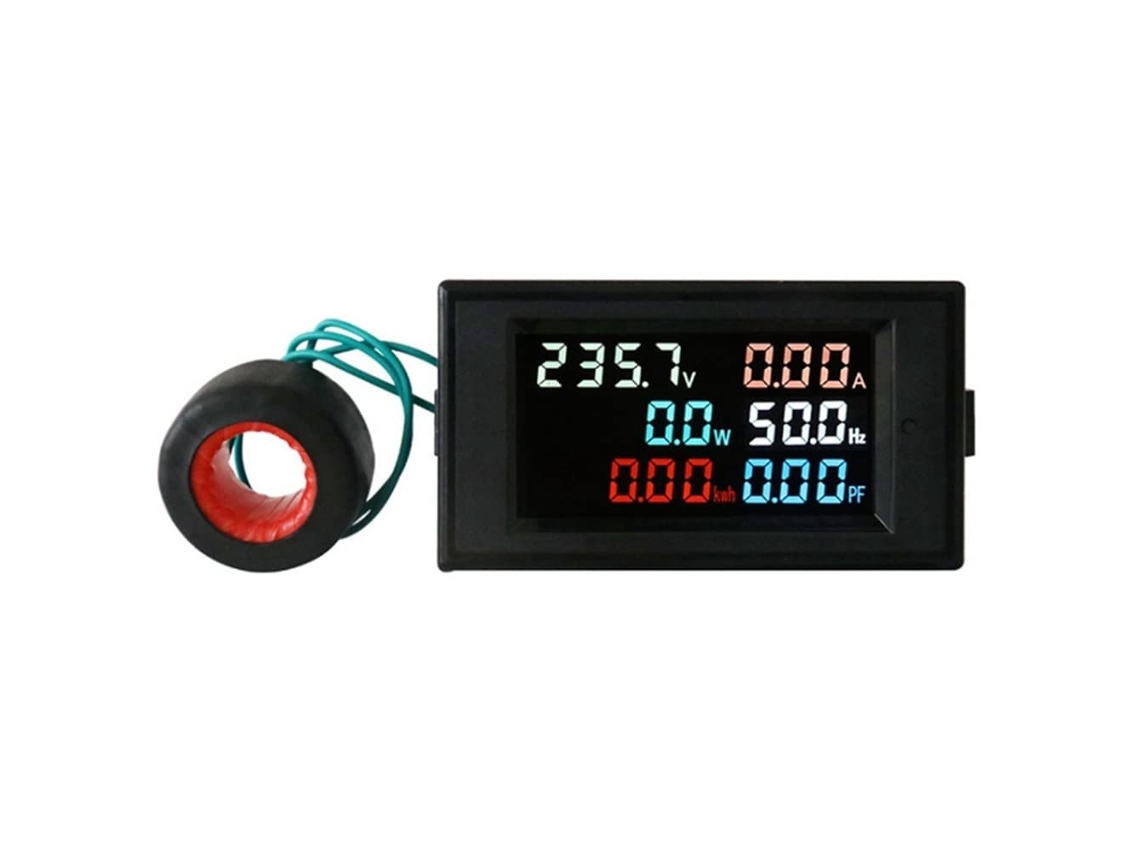 Medidor De Potência Digital Painel Lcd Ac200-450v 100a Voltímetro