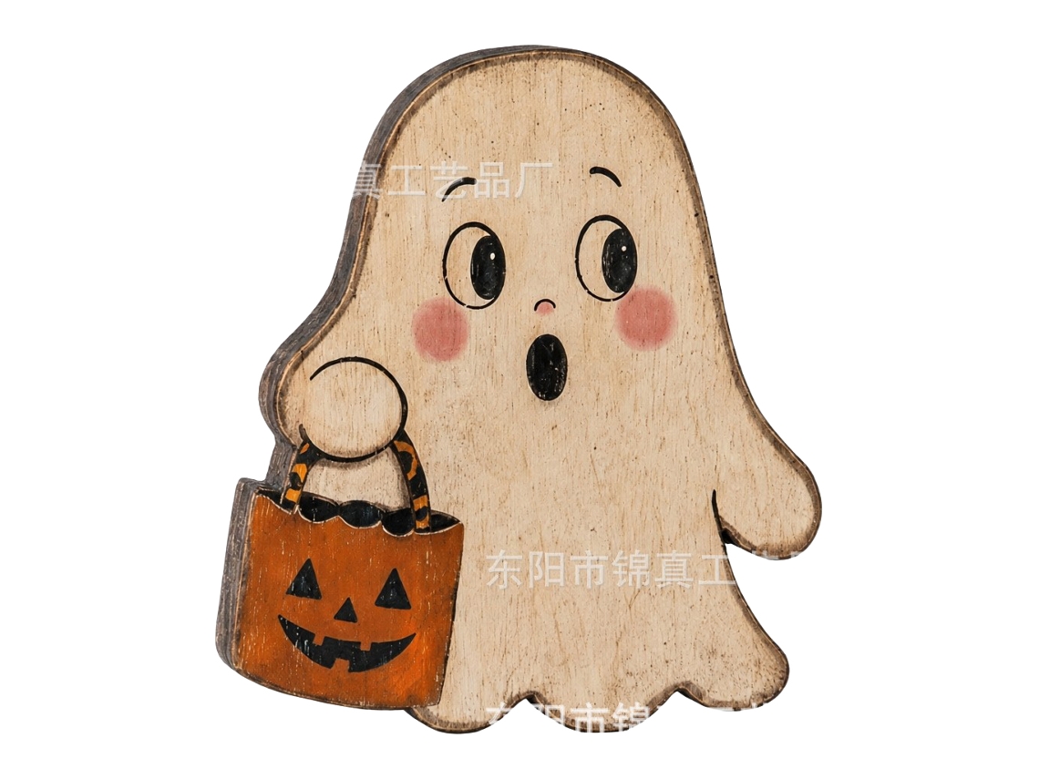 Laxiscreed - Centerpiece De Halloween Em Madeira Com Gato Preto, Abóbora E Coruja Para Decoração De Casa