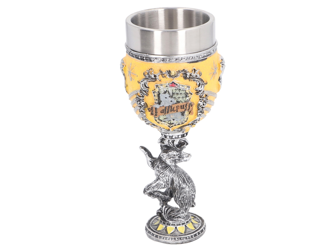 Copo Decorativo Vinho Resina Aço Inox para Bar Casa Festa