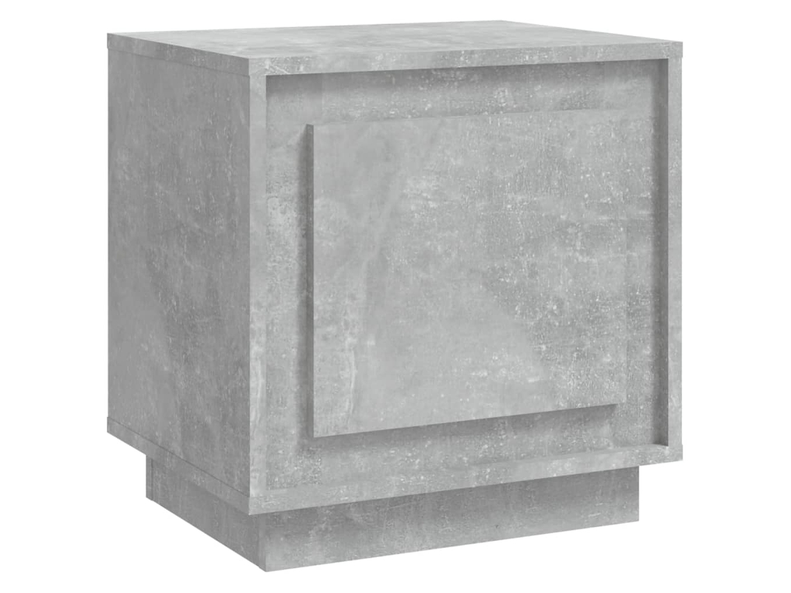 Bedside Cabinet, Bedside Cabinets Vidaxl Cinzeto Madeira Processada (n/a)