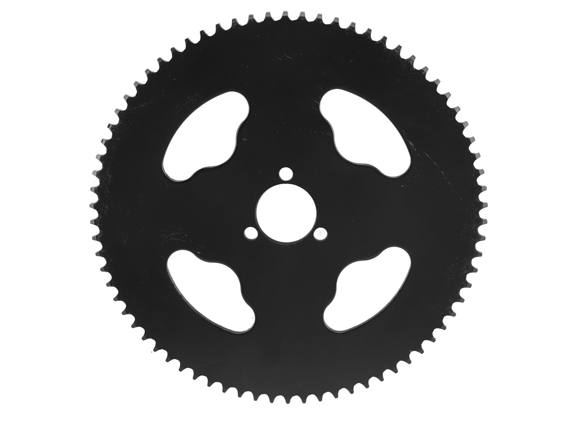 Mali polia traseira T8f, 74 dentes, aço, para mini moto, bike, kart, peças