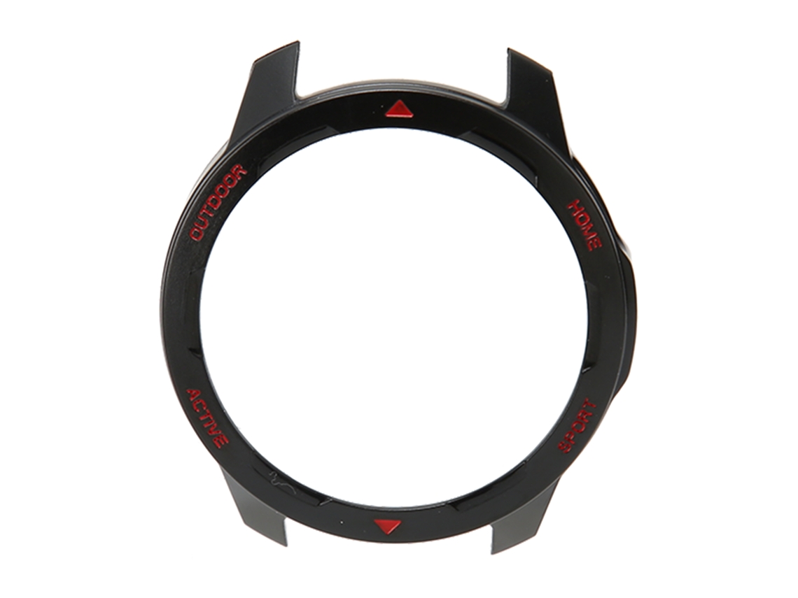 Funda Bumper Tpu Resistente A Rasguños Para Mi Watch Color 2 Rojo Letra Sobre Negro
