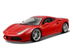 Carro BBURAGO Ferrari 488 GTB Vermelho 1:18
