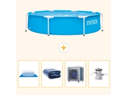 Intex Piscina Com Estrutura Redonda - 244x51 Cm - 5-peças S124