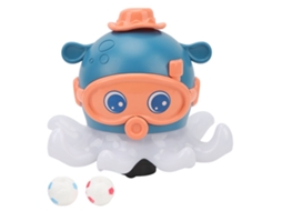Mali brinquedo de Água Elétrico Polvo com Luz e Música Bola Flutuante para Meninos Azul