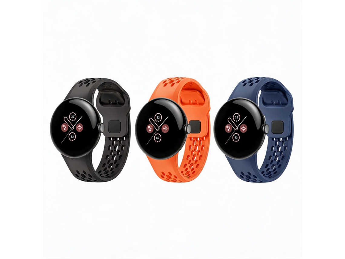Bracelete Em Silicone Para Google Pixel Watch 5 45mm (3pc)