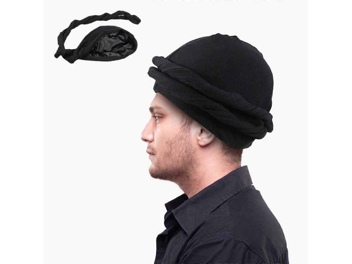 2026 paño de Cabeza Turbante Vintage para Hombres Elástico Modal Y Seda Con Diseño de Cola Larga