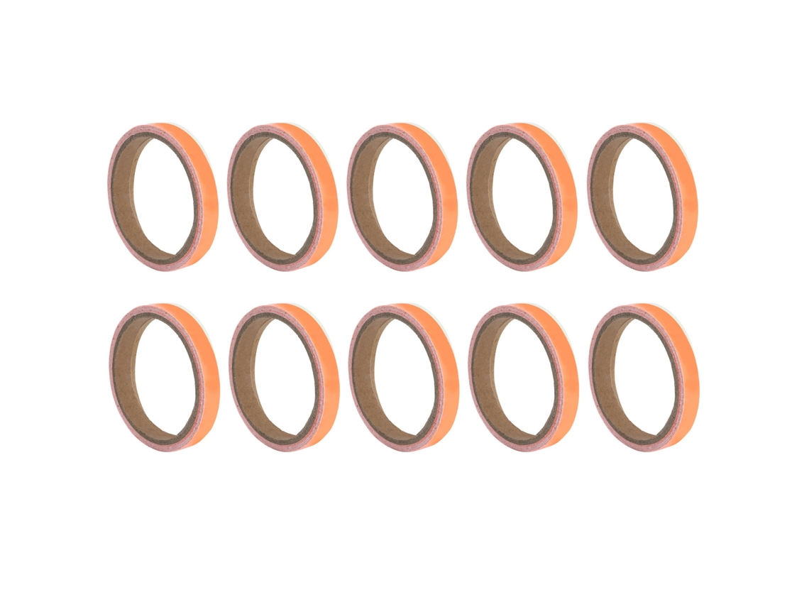 10pcs Fita Luminosa Autoadesiva Fosforescente Anti deslizanteadesiva 1.2cmx3m Laranja