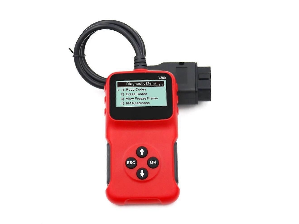 Detector De Falhas Automotivo Portátil, Ferramenta De Diagnóstico Automotivo Multilíngue Com Tela Lcd Grande.