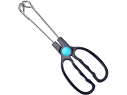 Pinça Para Churrasco Ibasenice Em Aço Inoxidável Com Cabo Ergonômico Abs, Resistente E Com Design Que Facilita O
