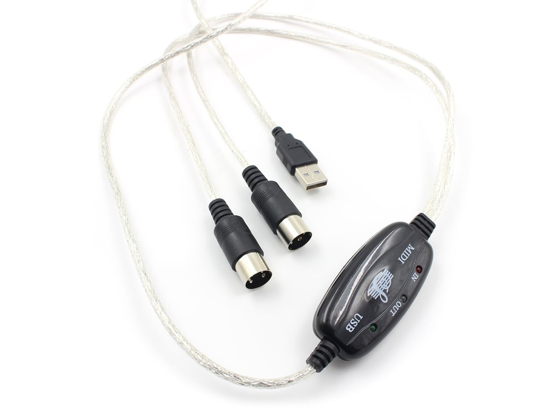 Lurelia Cabo Usb Midi, Interface Para Teclados, Pianos E Sintetizadores, Pc E Computador