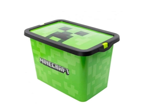 Caja Pequeña De Almacenaje Capacidad 7l Con Imagen De Minecraft 04404 Storvolumen
