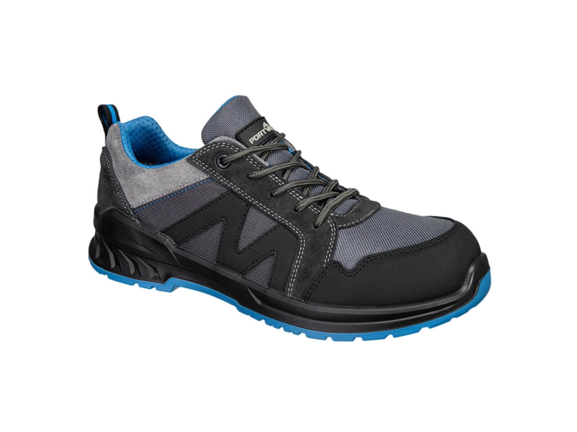 Bota Suede Têxtil Composto S1ps Sr Fo - Conforto E Segurança Preto Azul / 46