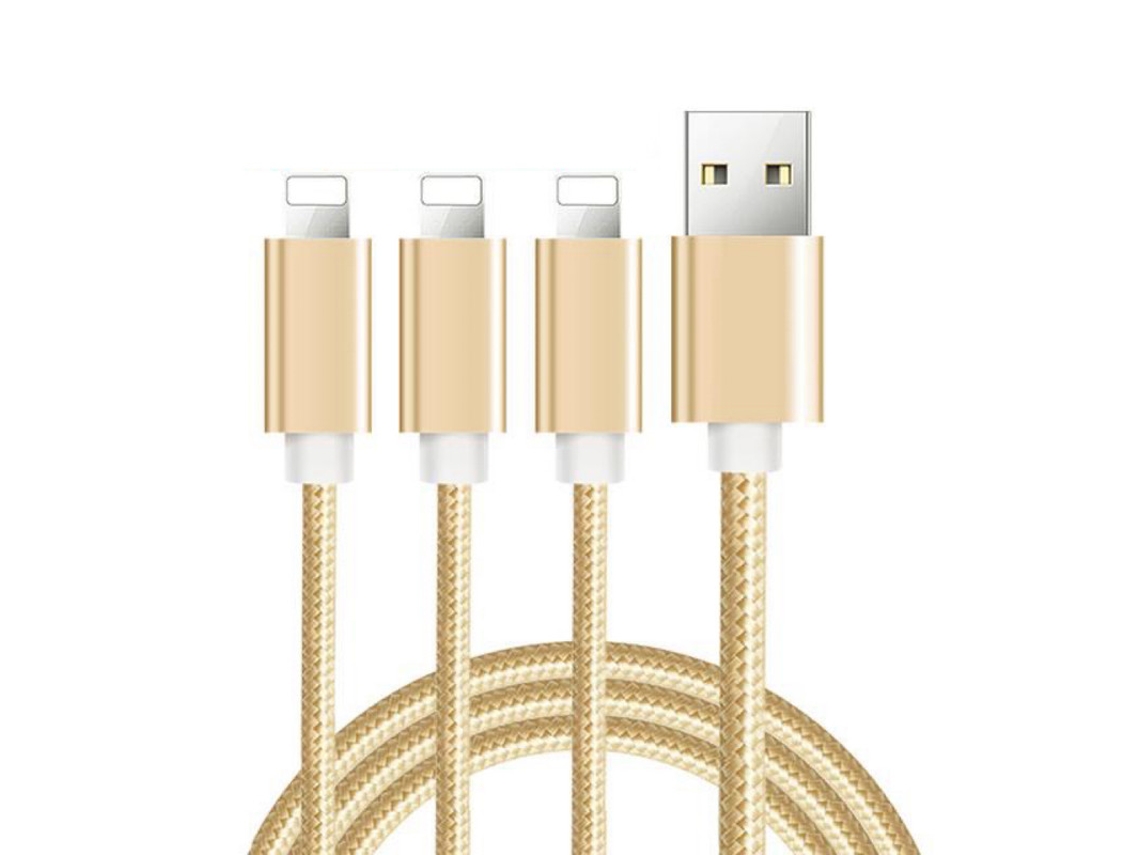 Cabo Nylon Trançado Compatível Com Iphone