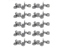100pcs F695-2rs Bearing 5x13x4mm Flanged Miniature Deep Groove Ball Bearings F695rs For Voron Mobius 2/3 3d Printer