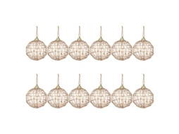 12Pcs Pingente de Bolas de Natal ALLINLESS