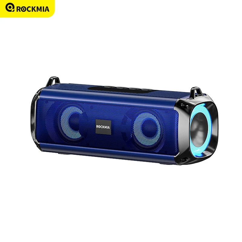 (azul) Caixa De Som Sem Fio Com Bluetooth 5.0, Luz Led, Microfone E Leitor De Cartão Tf.