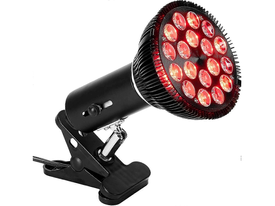 Lâmpada de Terapia Luz Vermelha para Rosto Corporal, Infravermelha 54w 18 Led com Específicos Soquete GOKOCO