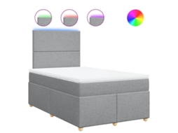Box Spring Bed, Box Spring Beds Vidaxl Cinzeto Tecido (120 X 190 Cm)