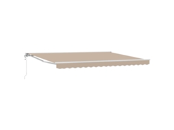 Vidaxl Toldo Retrátil Elétrico Bege 4,5 × 3 M