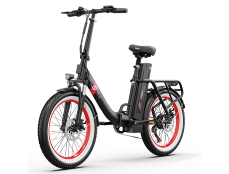Bicicleta Elétrica ONESPORT Ot16 Pro 48V 250W 15.6Ah 20*3.0 Pneu Shimano Freio a Disco de 7 Velocidades