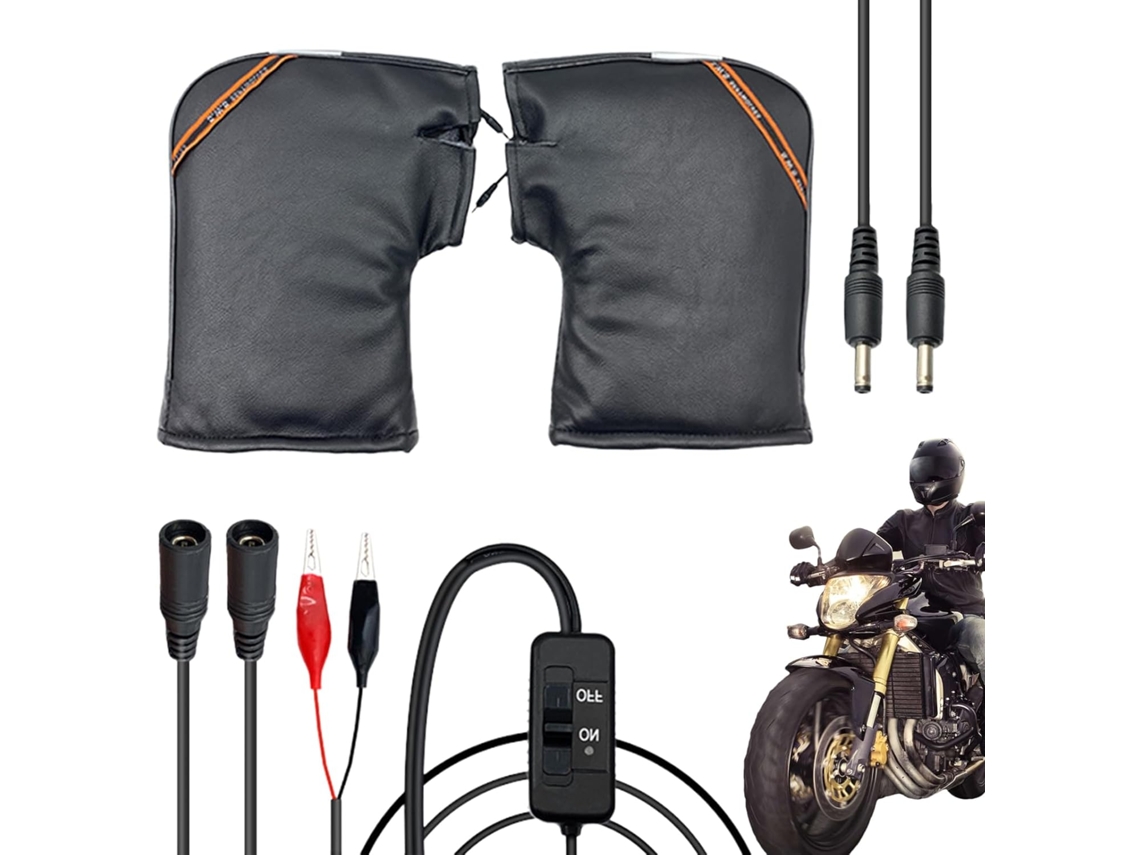 Luvas Para Guidão De Motocicleta | Aquecidas, Impermeáveis, 12v