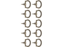 Puxadores De Rosca Retrô Em Bronze Para Caixas Joias E Presente, 10 Puxadores Decorativos De 27x 24mm