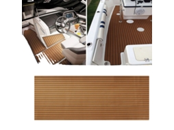 Piso Marinho De Espuma Eva, Instalação Fácil, Confortável E Durável, Marrom 300x90cm