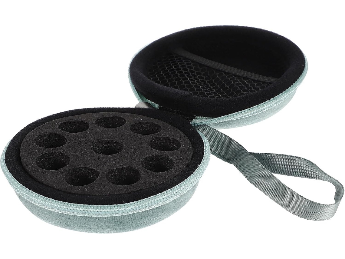 Kit Para Armazenamento De Óleos Essenciais, Estojo Portátil Com Rosca, 10 Unidades