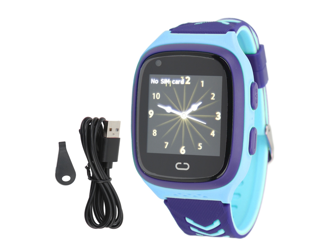 Relógio Inteligente Crianças 4g Gps Wifi Azul