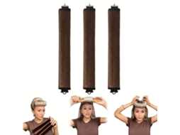 Conjunto De 3 Rolos Jumbo Para Cachos Grandes, Modeladores Cabelo Sem Calor, Modelador Usar Durante A Noite, Estilo Escova, Jumbo-aquaforge